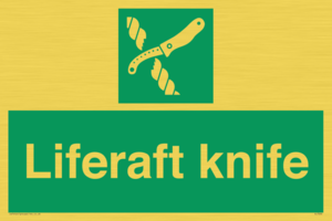 Liferaft knife