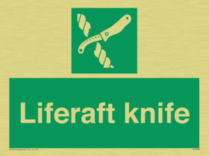 Liferaft knife