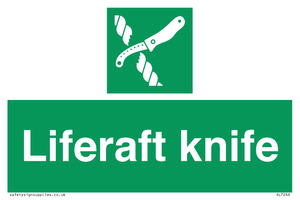 Liferaft knife