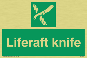 Liferaft knife