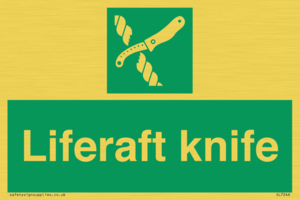 Liferaft knife