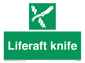 Liferaft knife