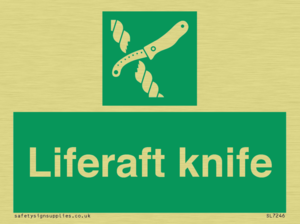 Liferaft knife