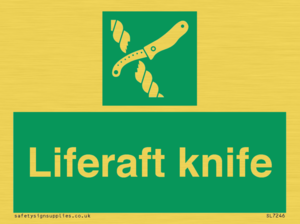 Liferaft knife