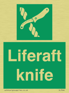 Liferaft knife