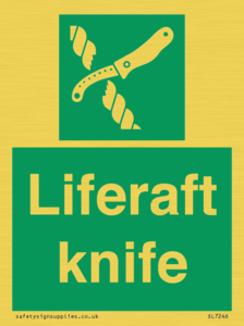 Liferaft knife
