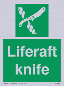 Liferaft knife