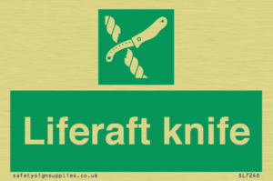 Liferaft knife