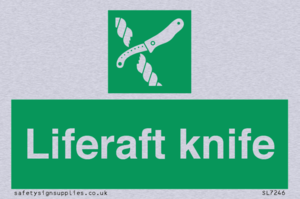 Liferaft knife