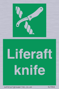 Liferaft knife