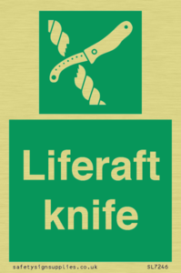 Liferaft knife