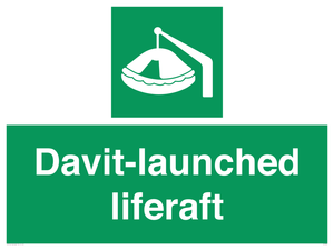 Davit-launched liferaft