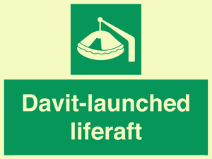 Davit-launched liferaft