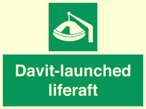 Davit-launched liferaft