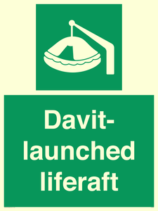 Davit-launched liferaft