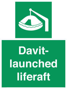 Davit-launched liferaft