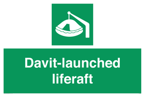 Davit-launched liferaft