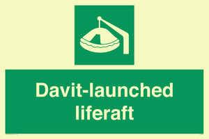 Davit-launched liferaft