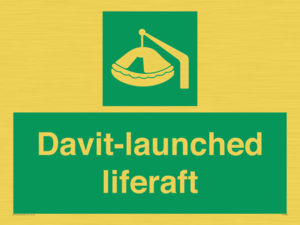 Davit-launched liferaft