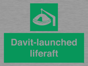 Davit-launched liferaft