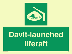 Davit-launched liferaft