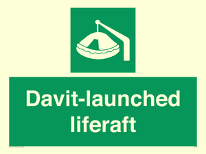 Davit-launched liferaft