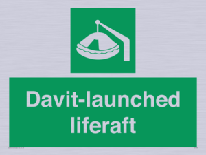Davit-launched liferaft