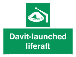 Davit-launched liferaft