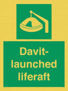 Davit-launched liferaft