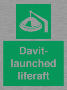 Davit-launched liferaft