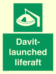 Davit-launched liferaft