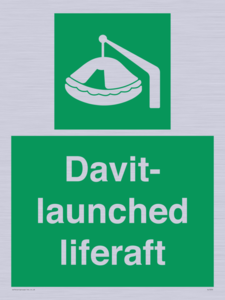 Davit-launched liferaft