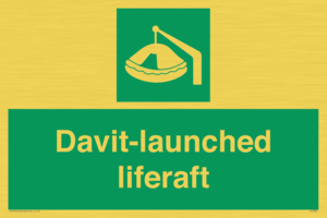 Davit-launched liferaft