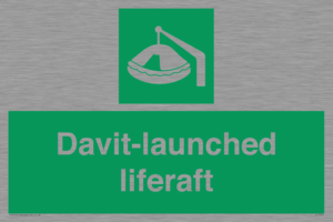 Davit-launched liferaft