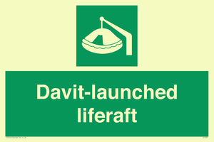 Davit-launched liferaft