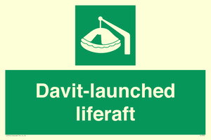 Davit-launched liferaft