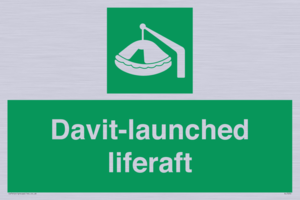 Davit-launched liferaft