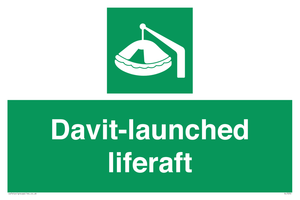 Davit-launched liferaft