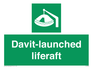 Davit-launched liferaft