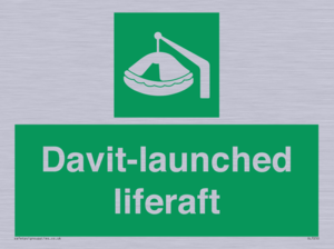 Davit-launched liferaft