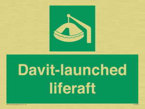 Davit-launched liferaft