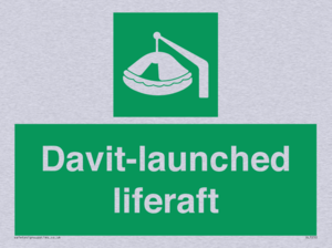 Davit-launched liferaft