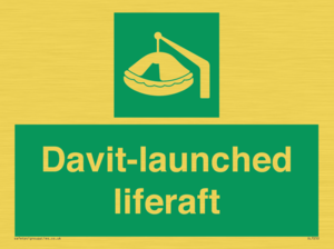 Davit-launched liferaft
