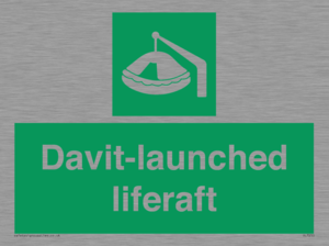 Davit-launched liferaft