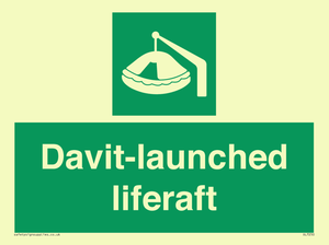 Davit-launched liferaft