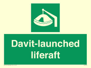 Davit-launched liferaft