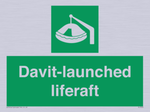 Davit-launched liferaft