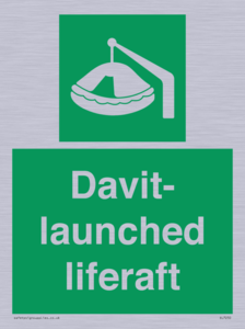 Davit-launched liferaft