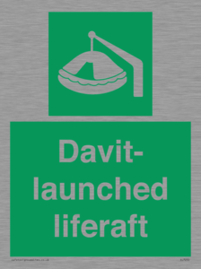 Davit-launched liferaft