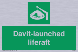 Davit-launched liferaft
